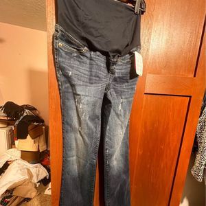 NWT Isabel Materinty Jeans With Belly Band Size 2 #E009